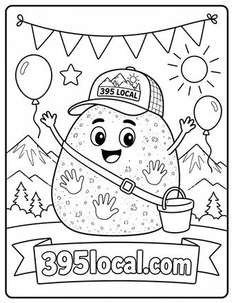 Chalky party coloring page